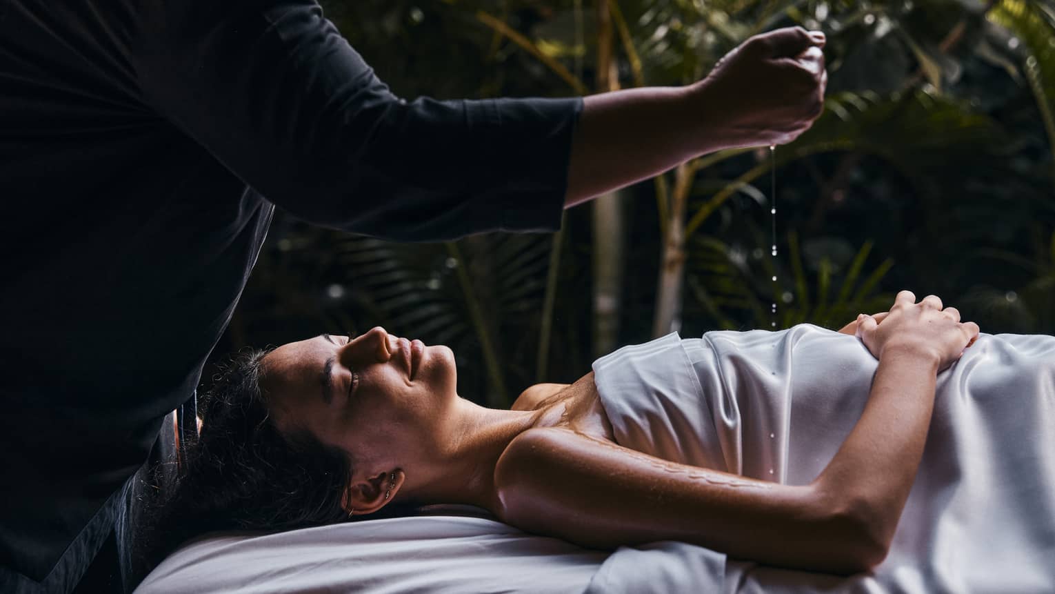 Woman getting a spa treatment