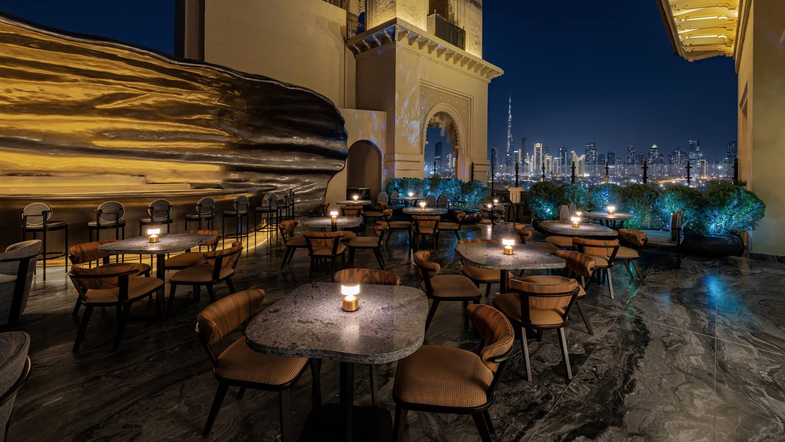 Mercury rooftop lounge at Four Seasons Dubai Jumeirah Beach