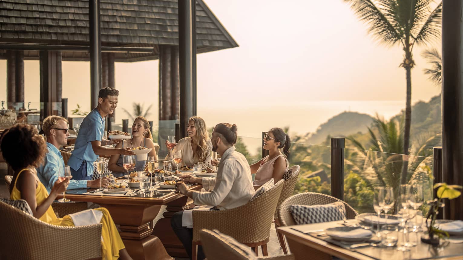 Group of friends enjoys a traditional Thai brunch at KOH Thai Kitchen and Bar