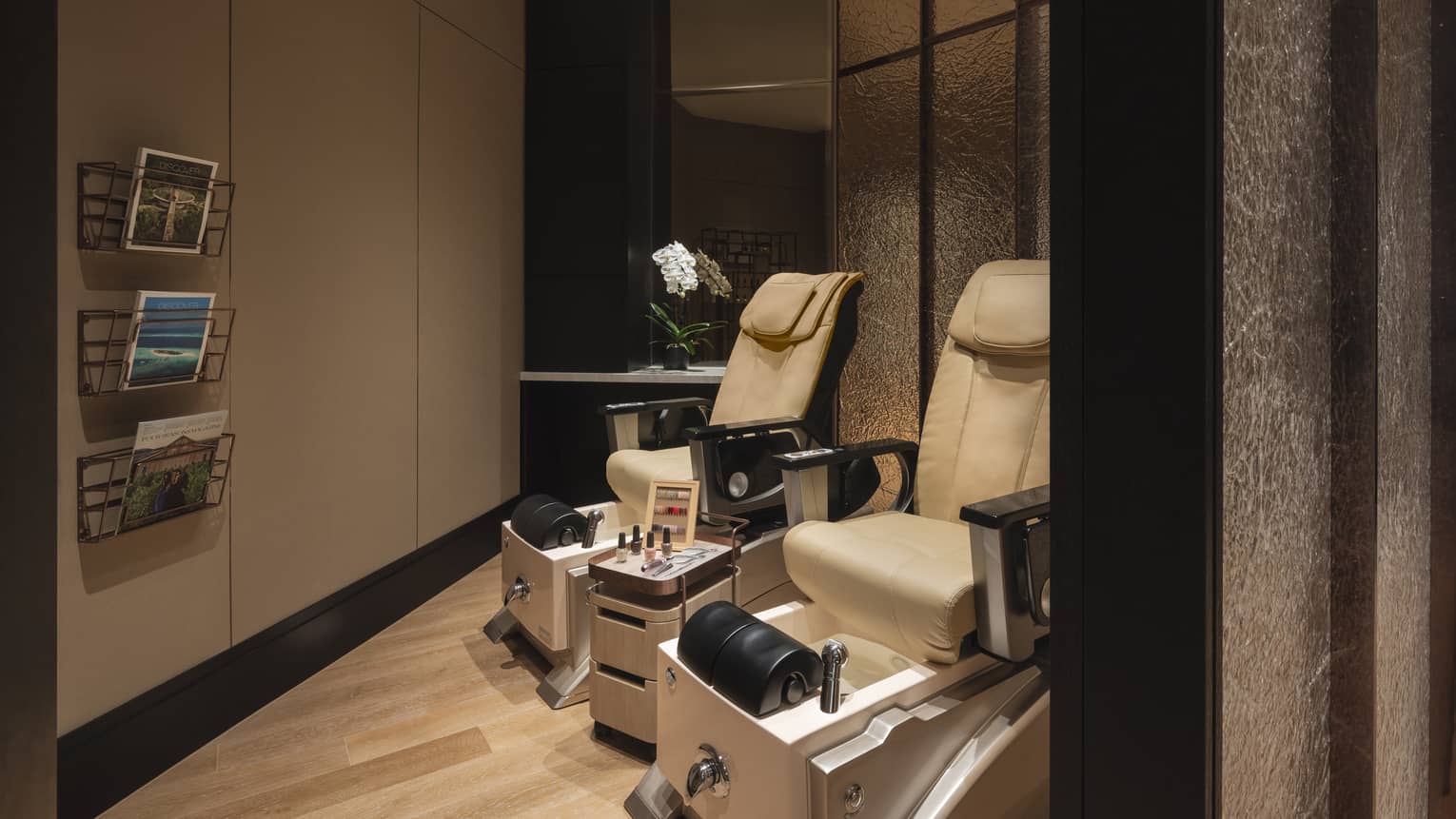 Pedicures chairs at the Spa