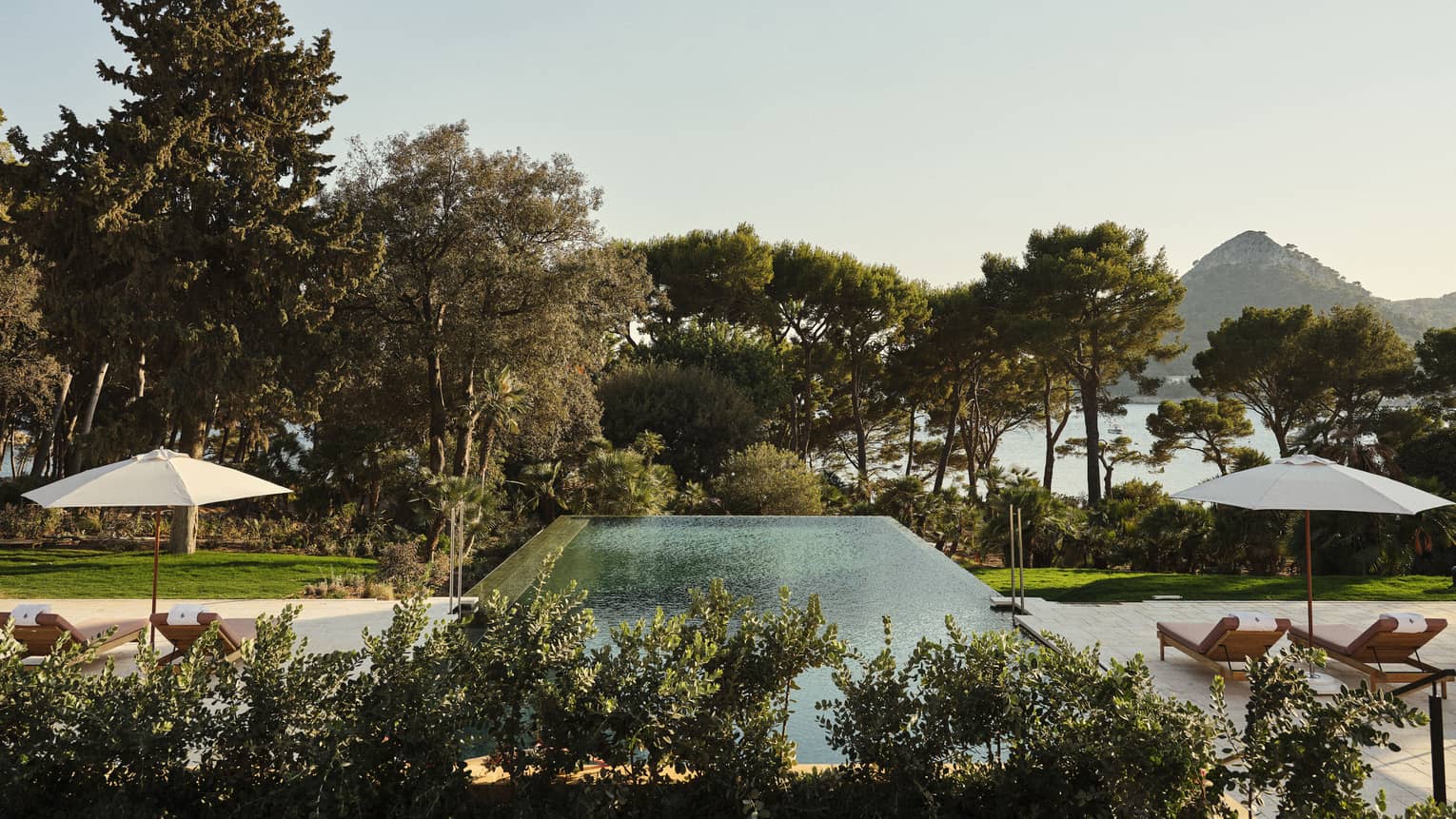 View of the pool terrace at Four Seasons Resort Mallorca