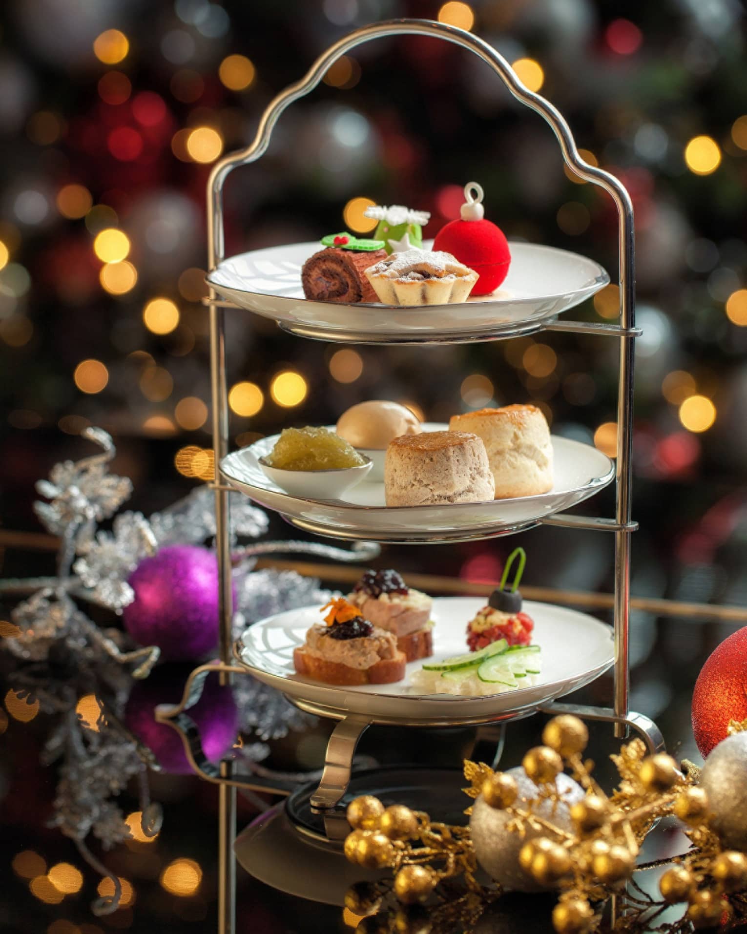 Christmas Afternoon Tea dessert tray