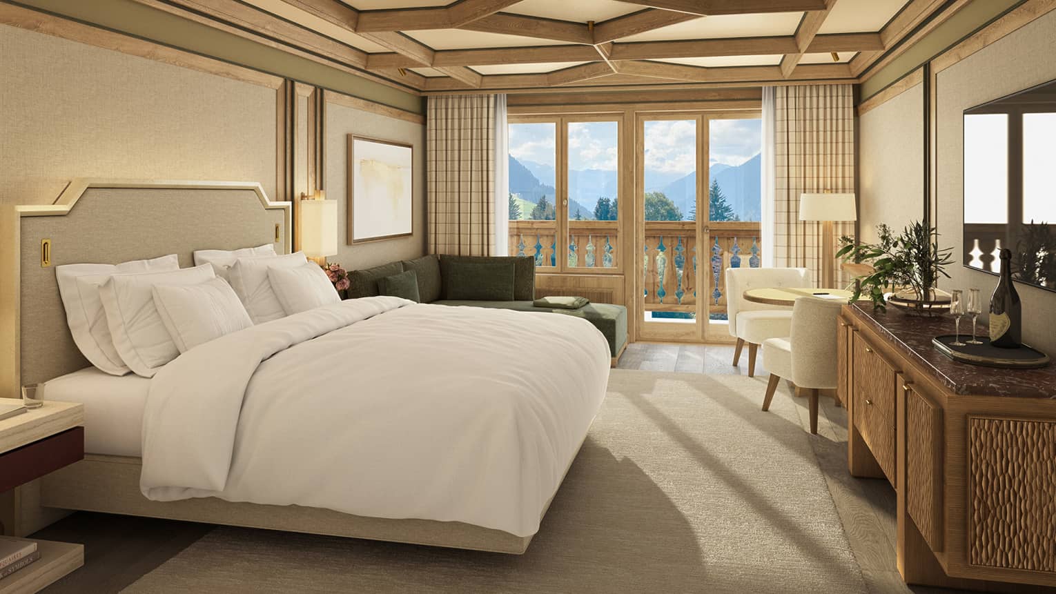 Rendering of residence bedroom