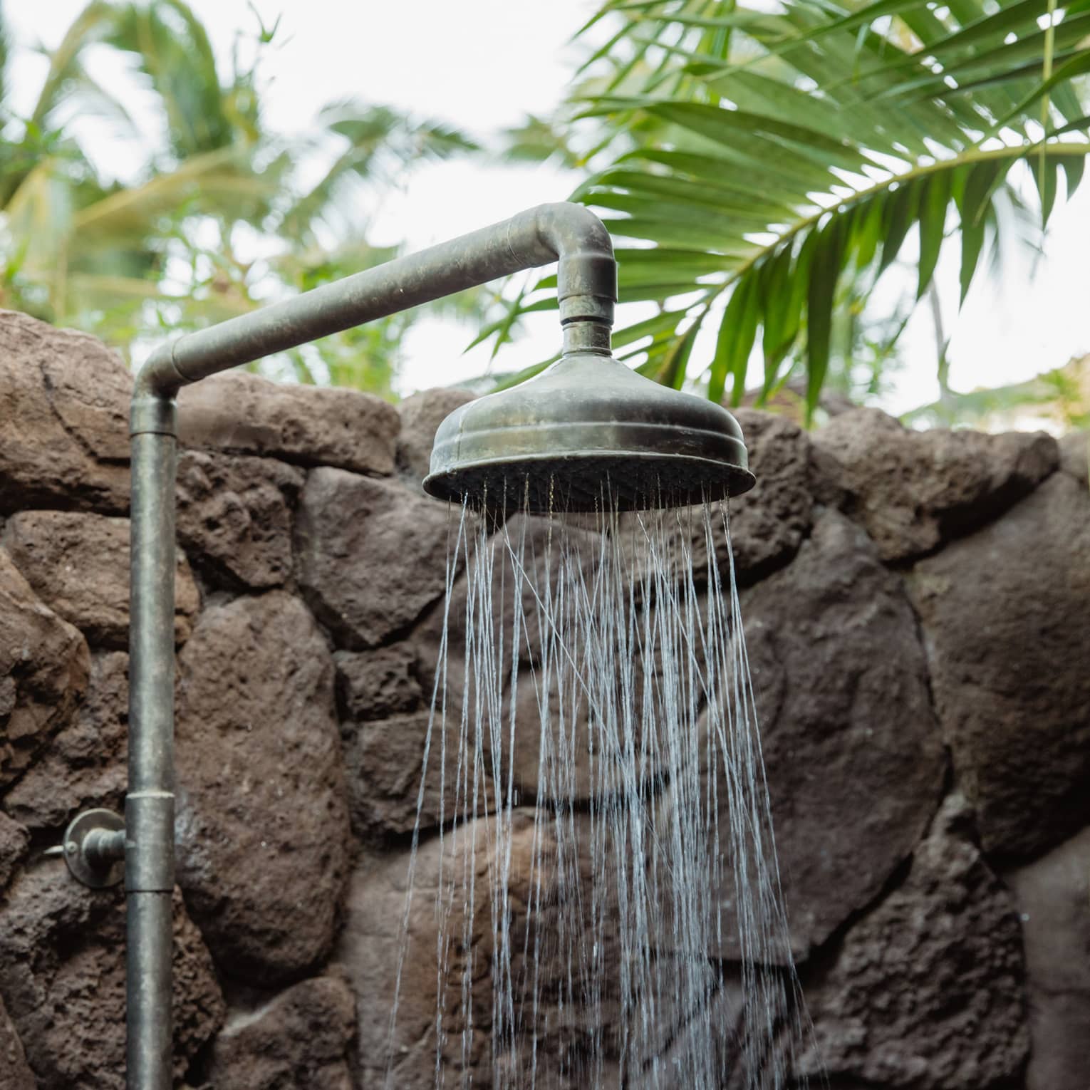 Outdoor rain shower