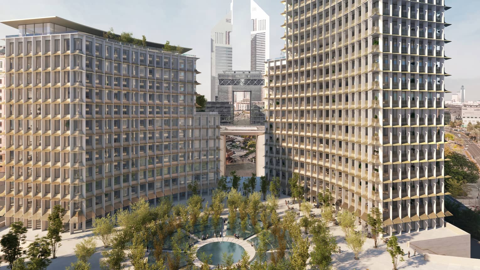 Rendering of building exterior