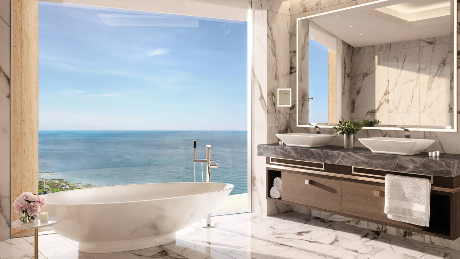 Rendering of residence bathroom