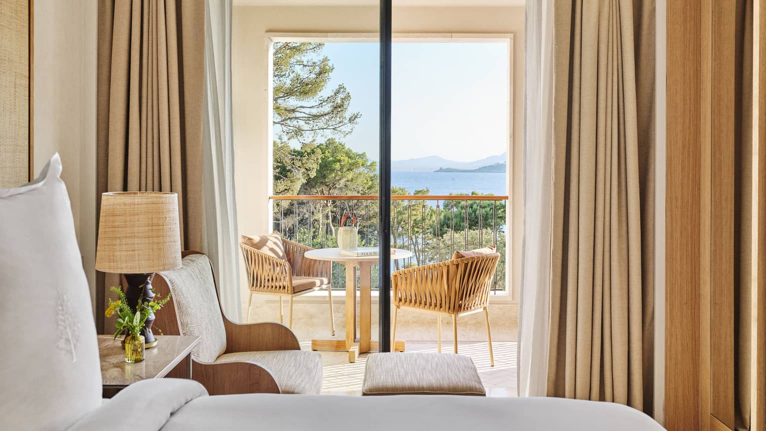 Garden-view suite with balcony at Four Seasons Resort Mallorca