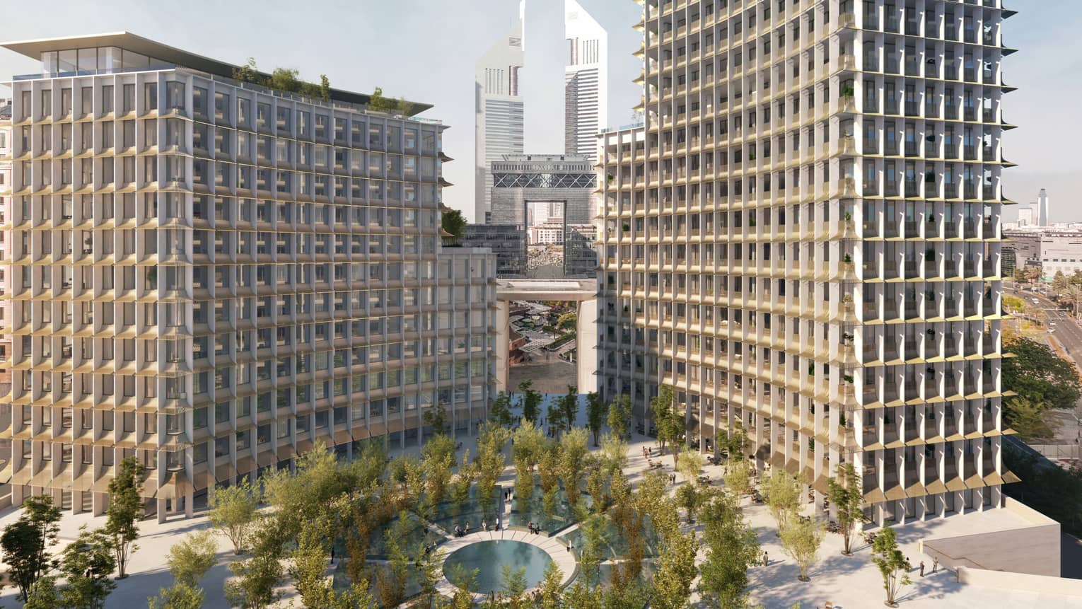 Rendering of building exterior