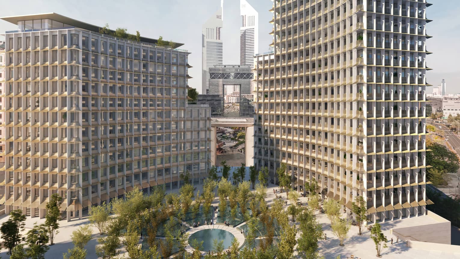 Rendering of building exterior