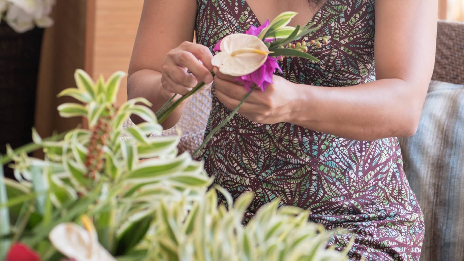 Haku Lei Making