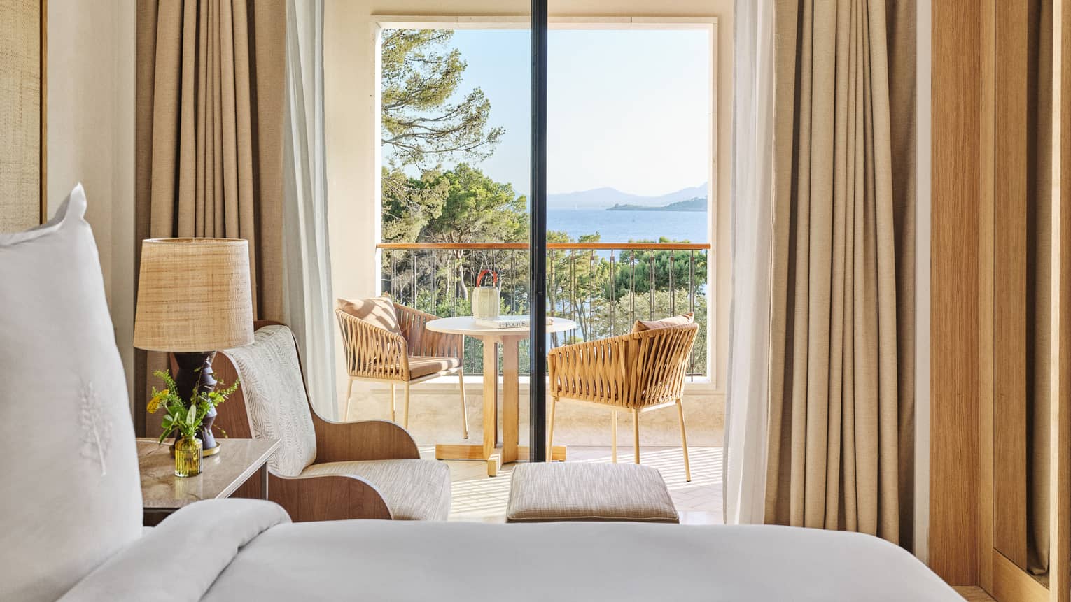 Garden-view suite with balcony at Four Seasons Resort Mallorca
