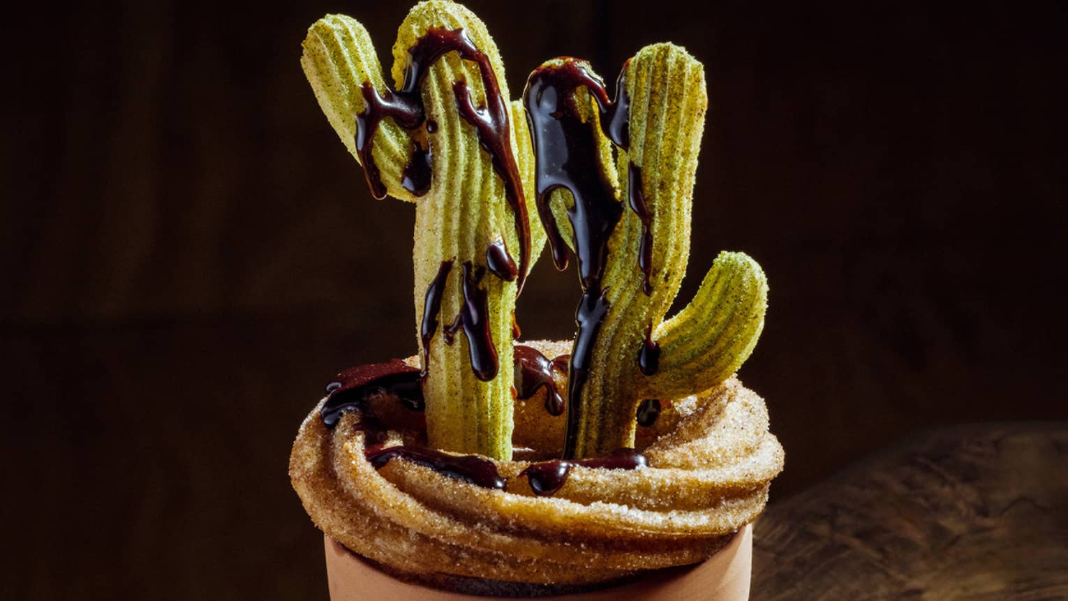 Cactus-looking churros at Four Seasons Hotel Scottsdale restaurant Talavera
