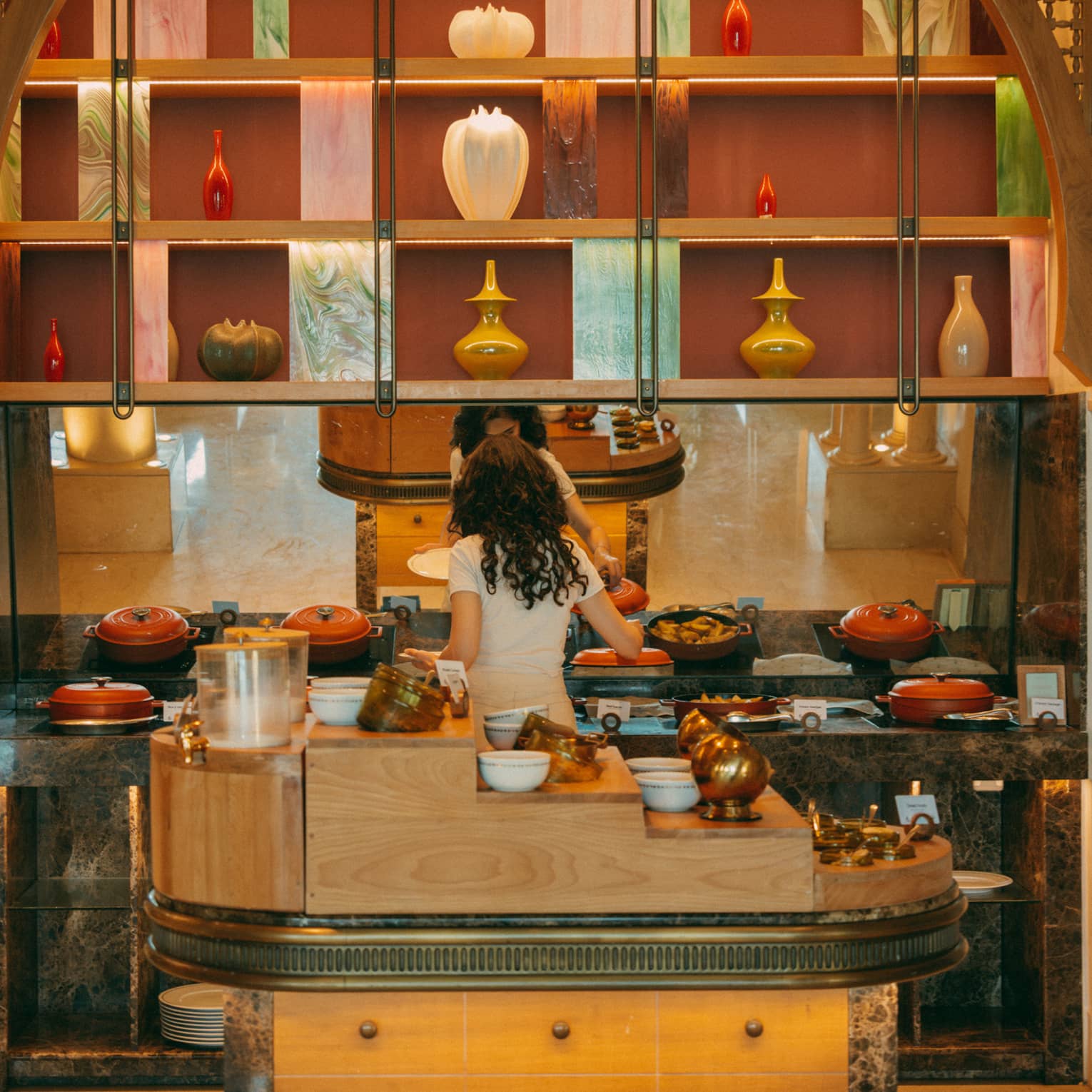 Elegant breakfast display