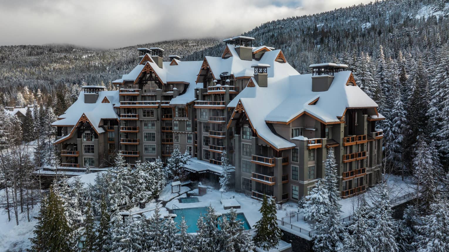 Property exterior in winter