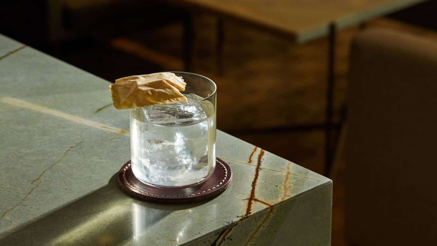 Pi�a colada in a rocks glass