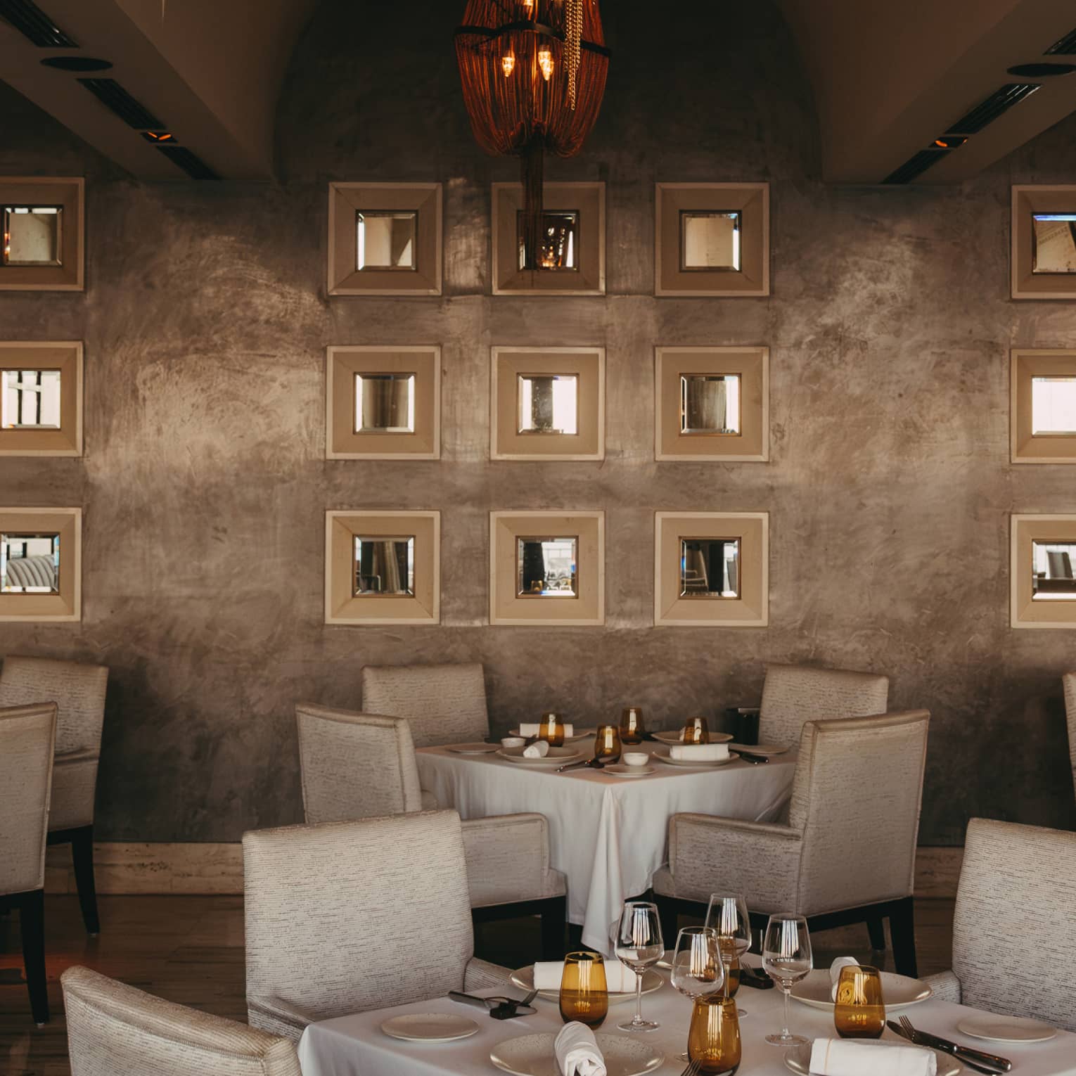 Find dining overlooking sea views