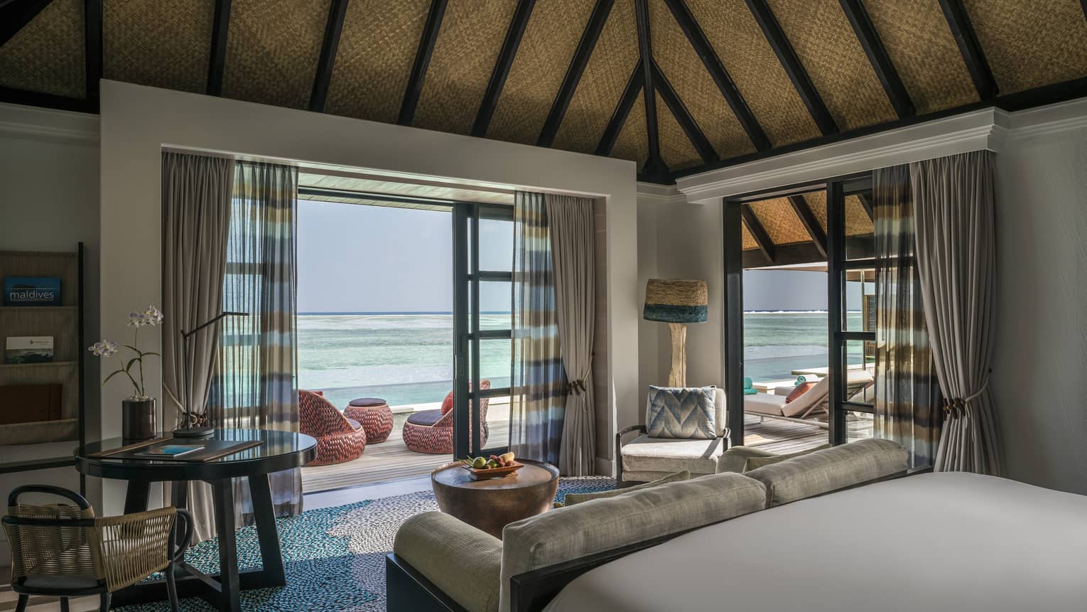 Ocean view from the three-bedroom water suite 