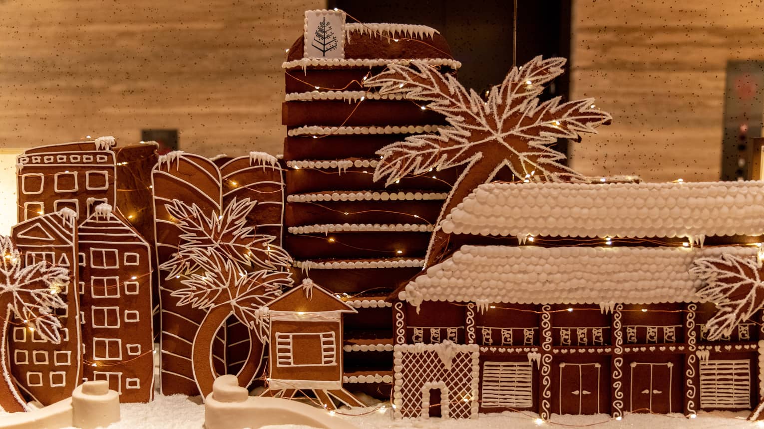 A gingerbread house.