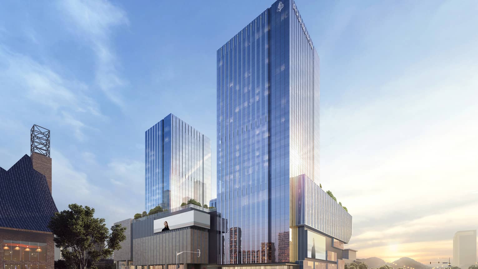 Rendering of hotel exterior
