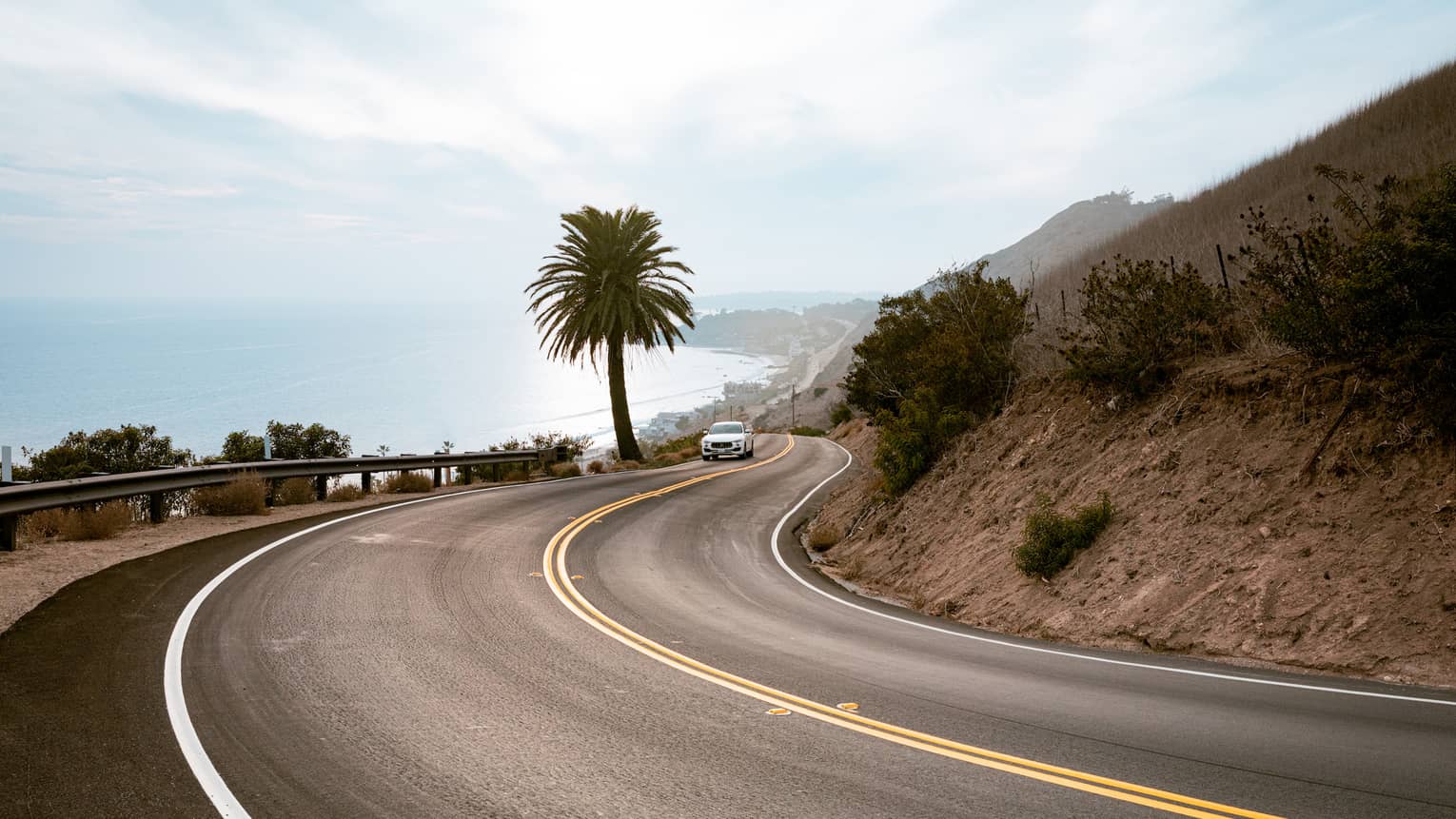 Car on Pacific Coast Highway