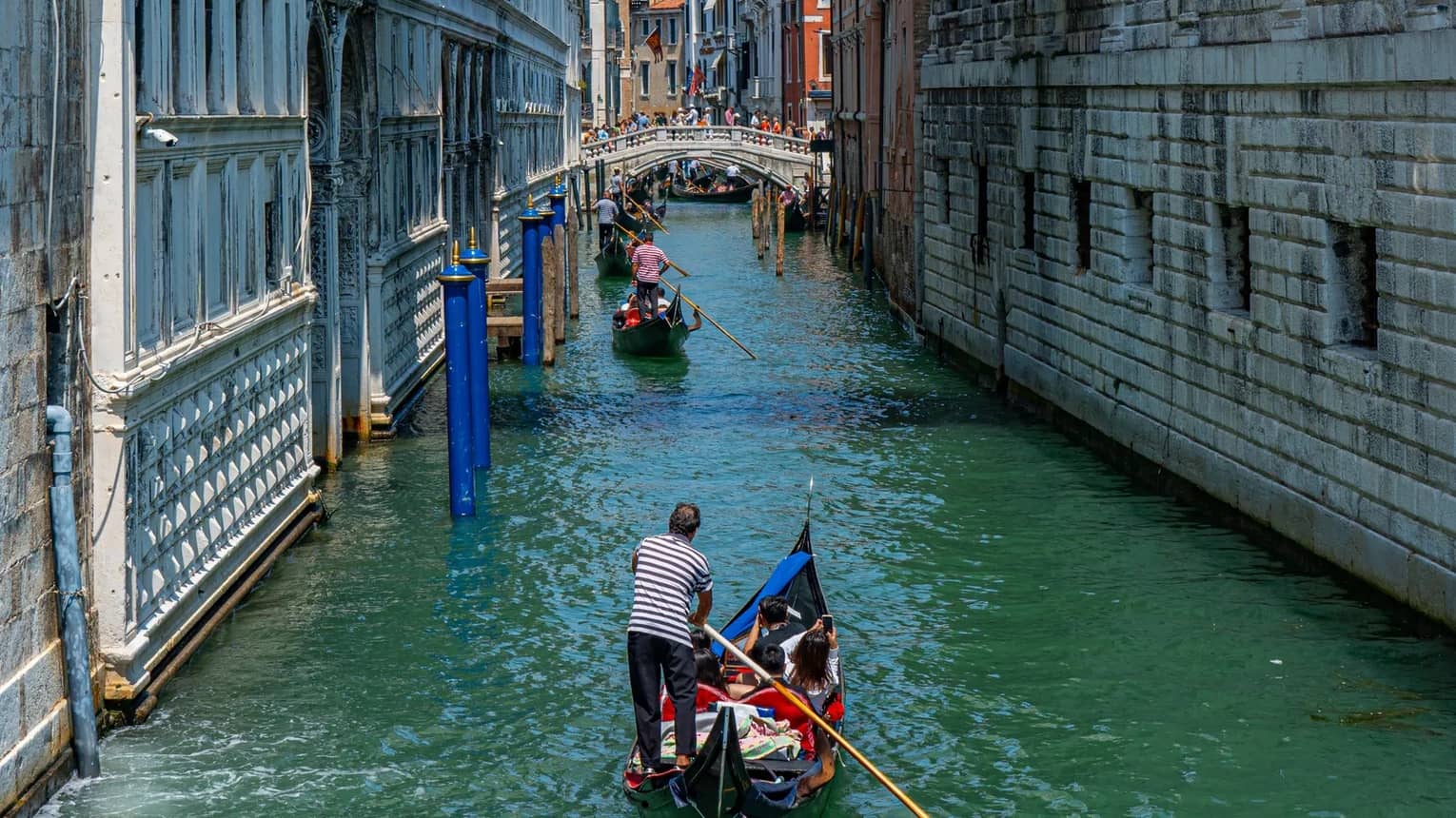 A Venetian boat tour on a smaller Venice canal