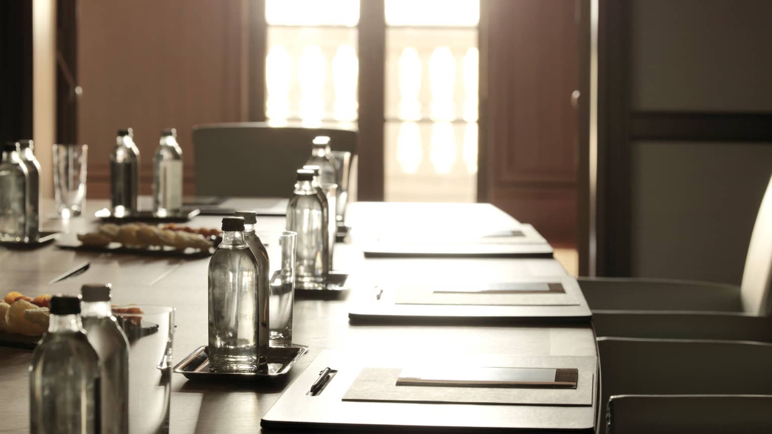 Curved edge of Humayun Meeting Room boardroom table