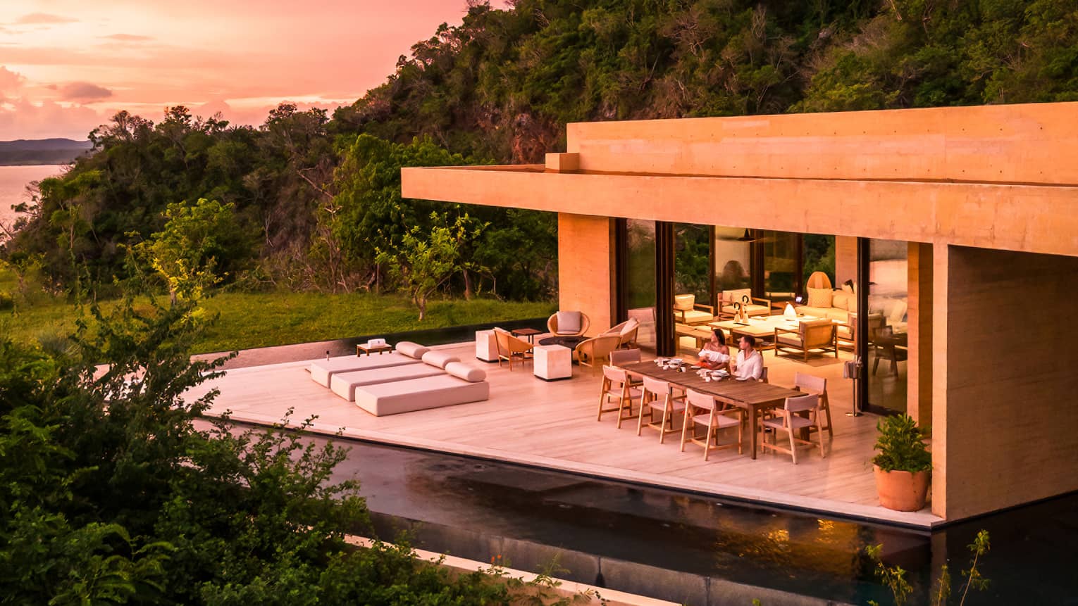 Luxury villa overlooking natural reserve