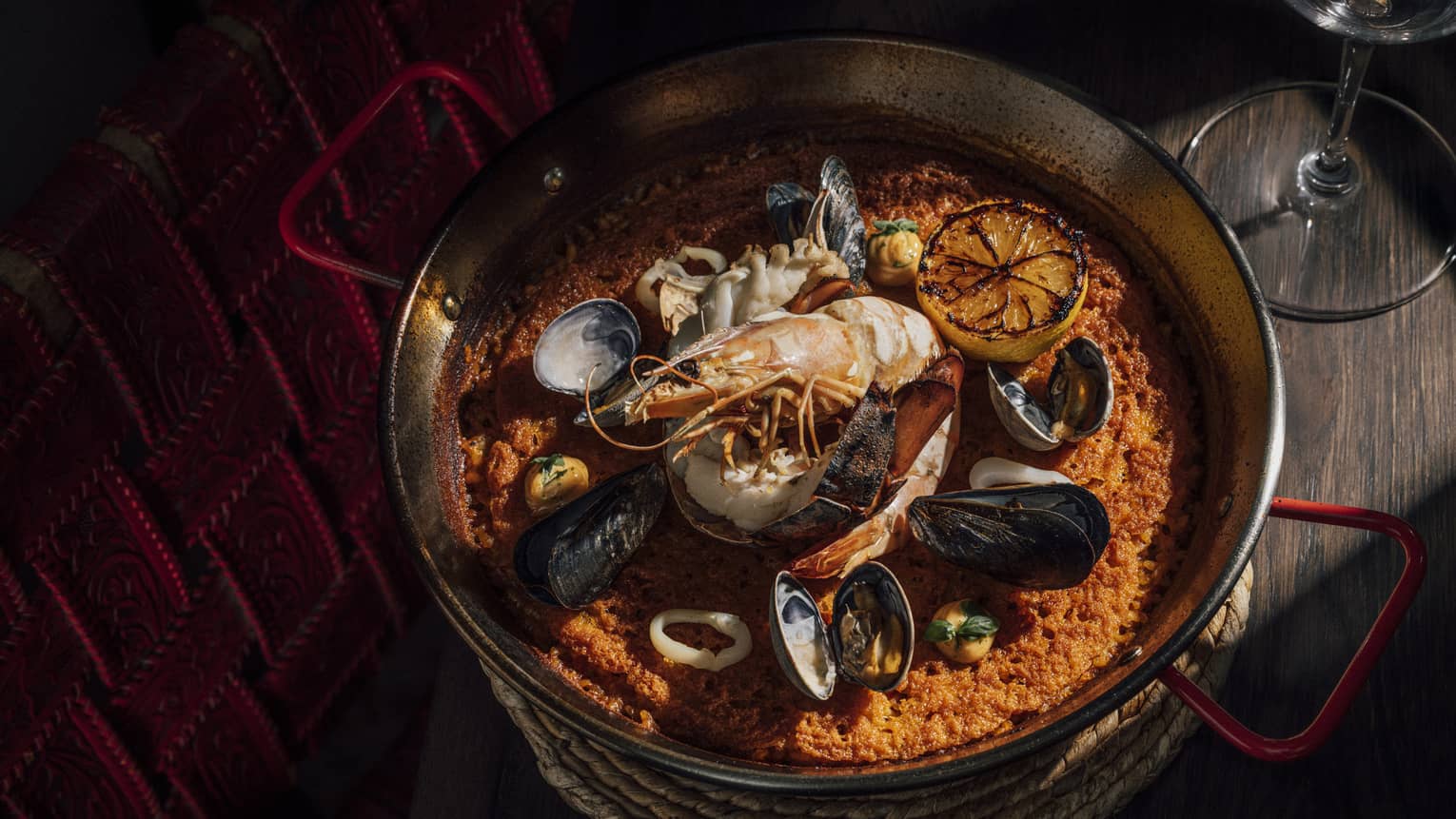 Bowl of paella