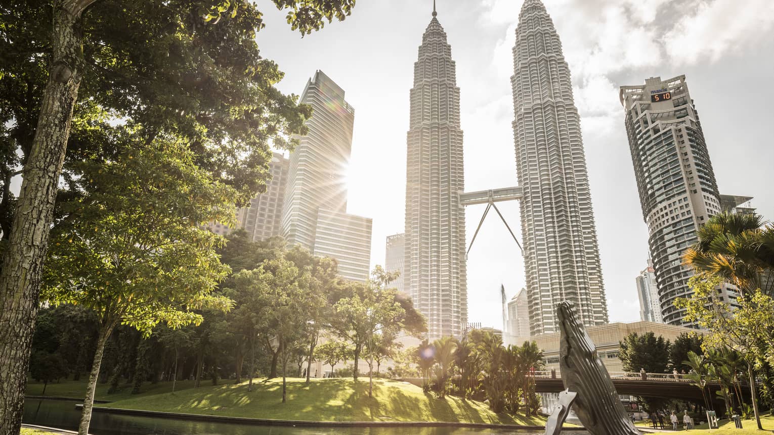 KLCC Park with a view of Four Seasons Hotel Kuala Lumpur