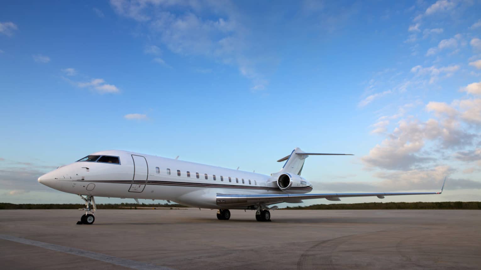 A large plane on a runway.