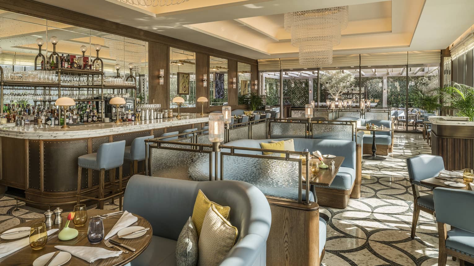 Indoor dining area with elegant d�cor