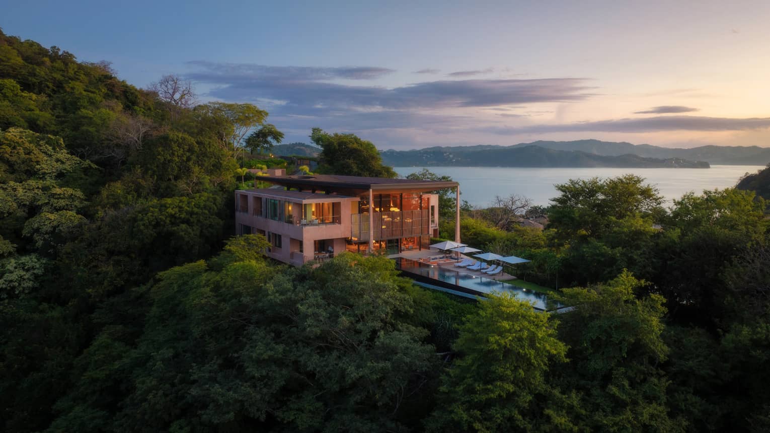 Casa Las Olas aerial view