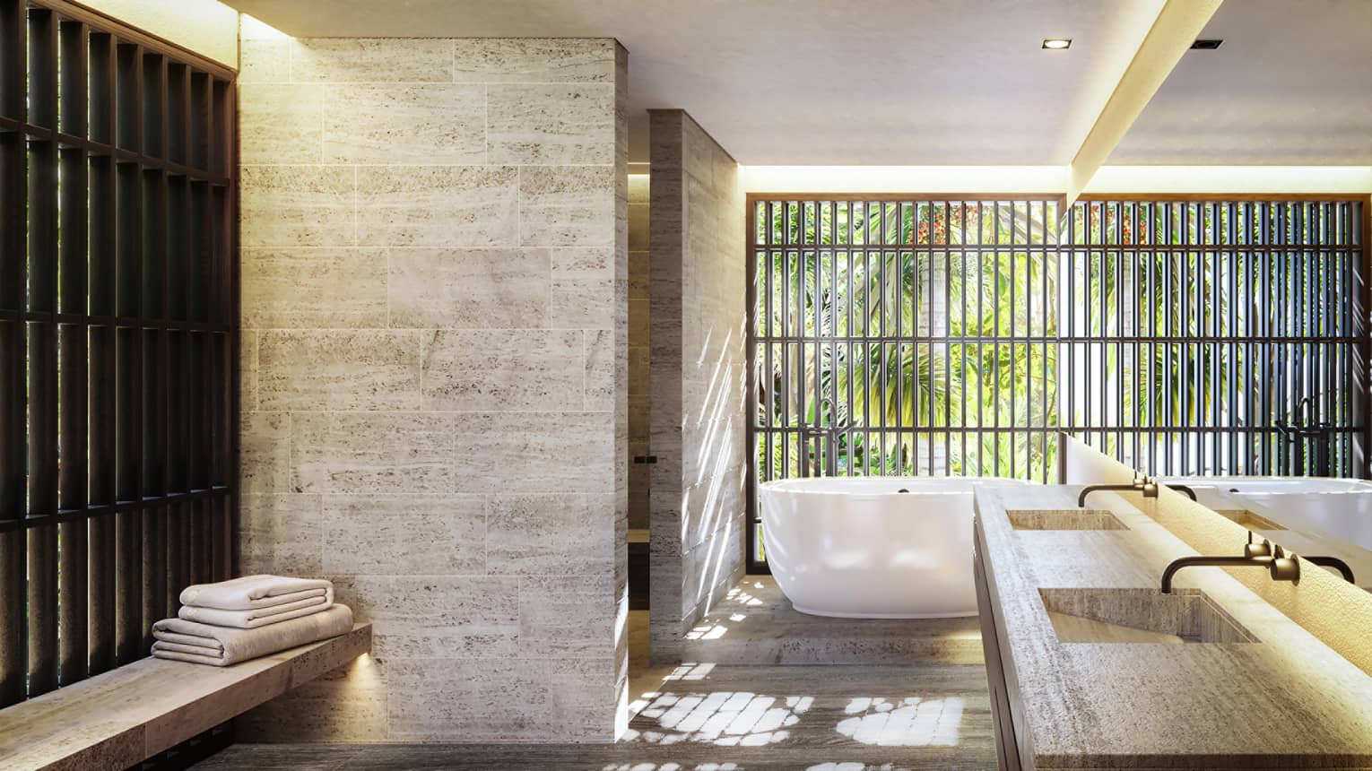 Rendering of residence bathroom