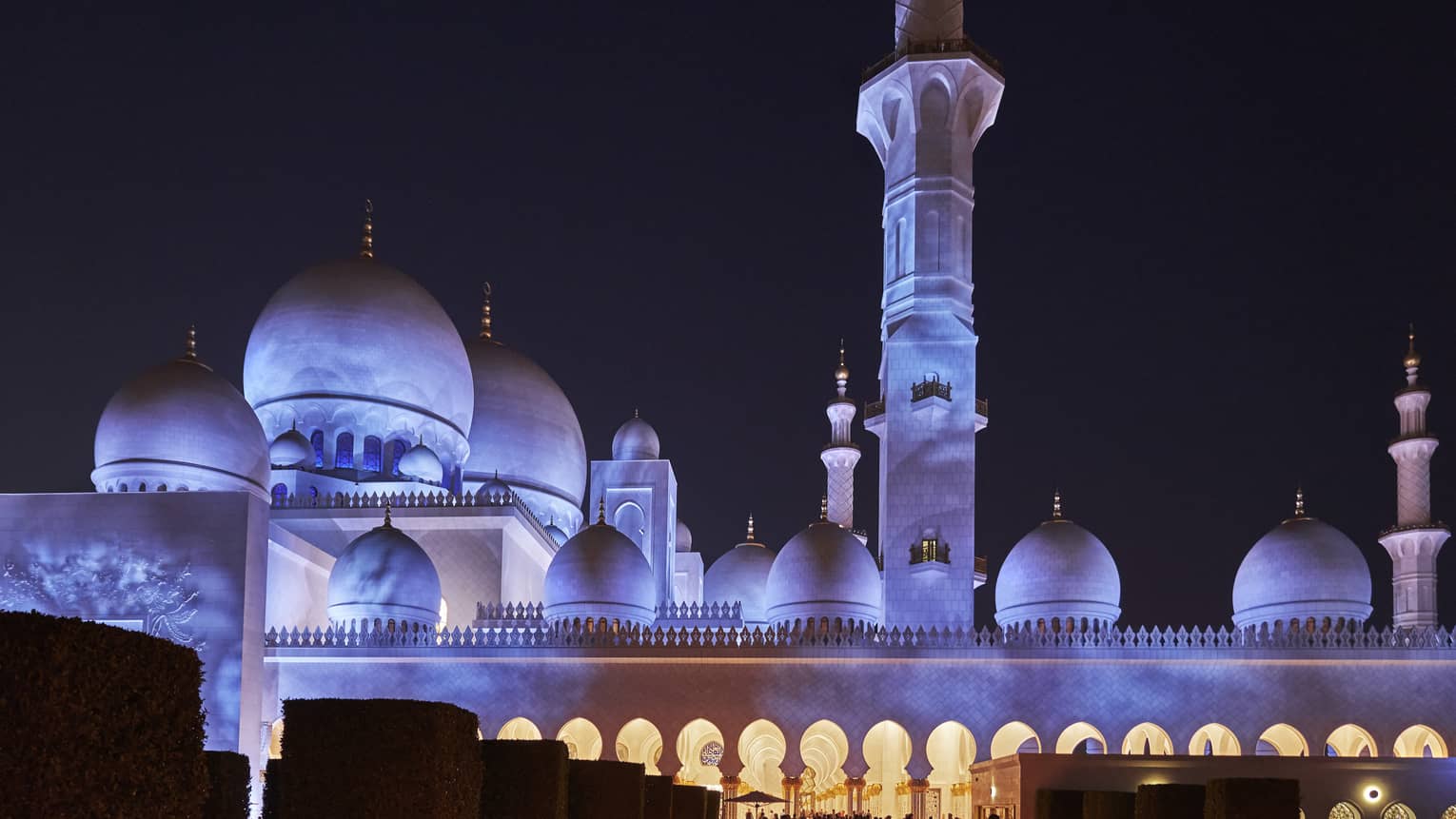 Grand Mosque at nighttime