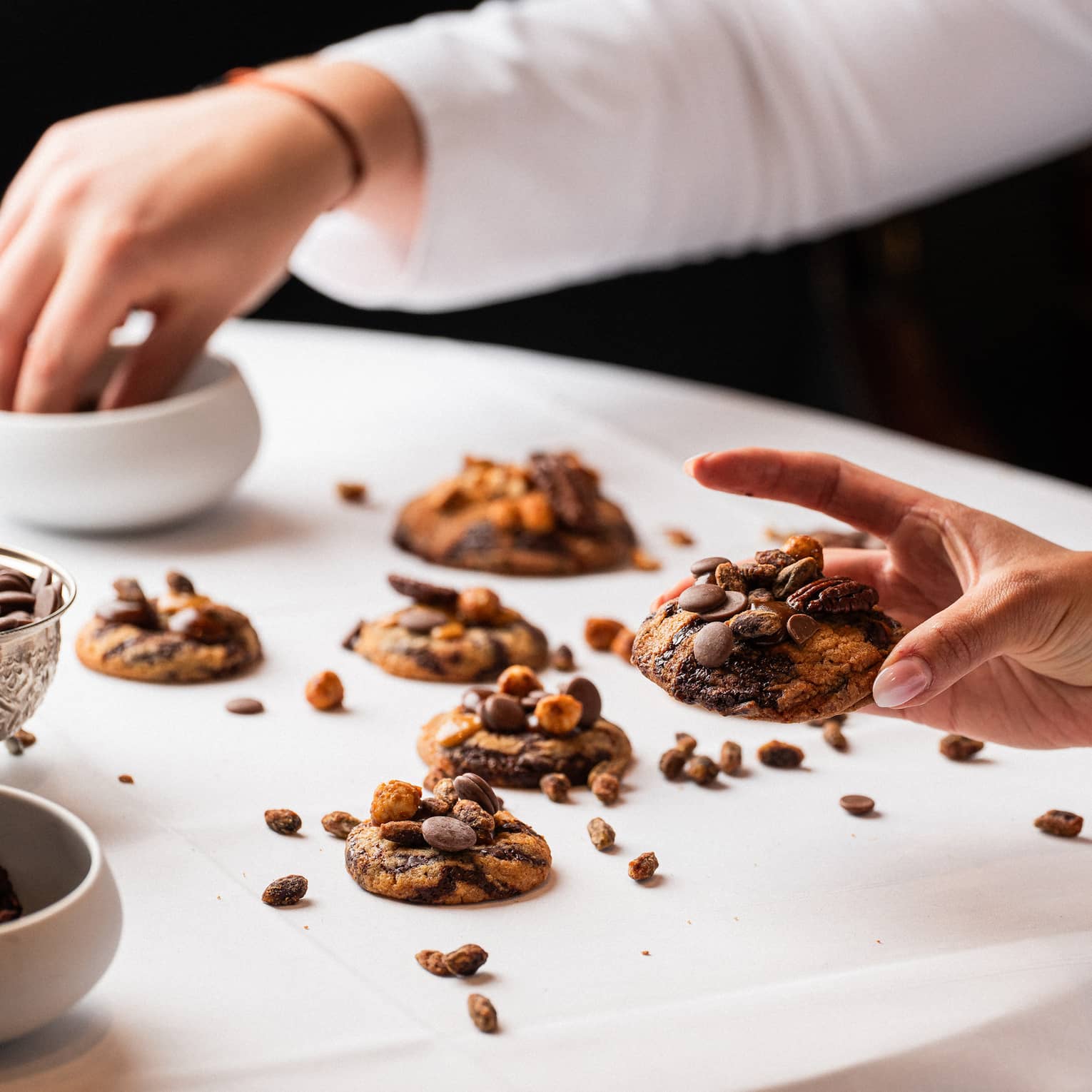 Festive cookie decorating