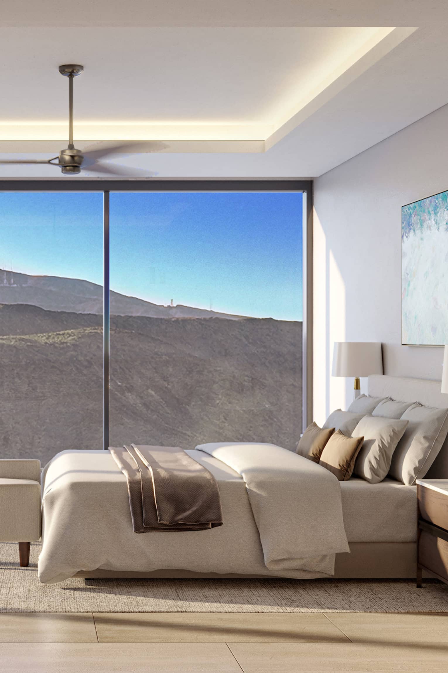 Rendering of bedroom