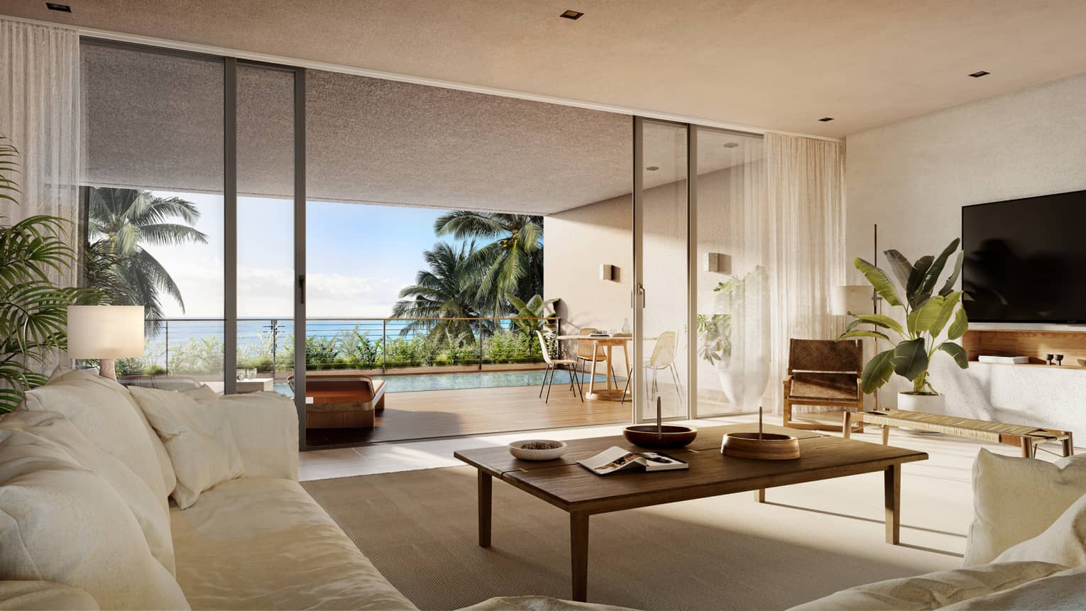 Rendering of living room