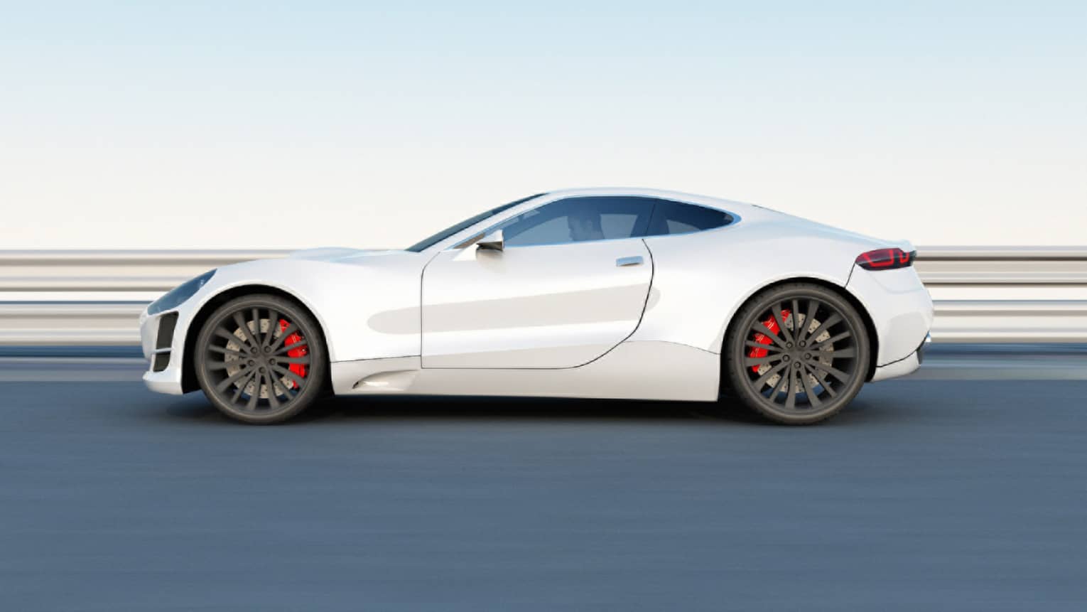 Side view of white race car at Formula 1 Etihad Airways Abu Dhabi Grand Prix