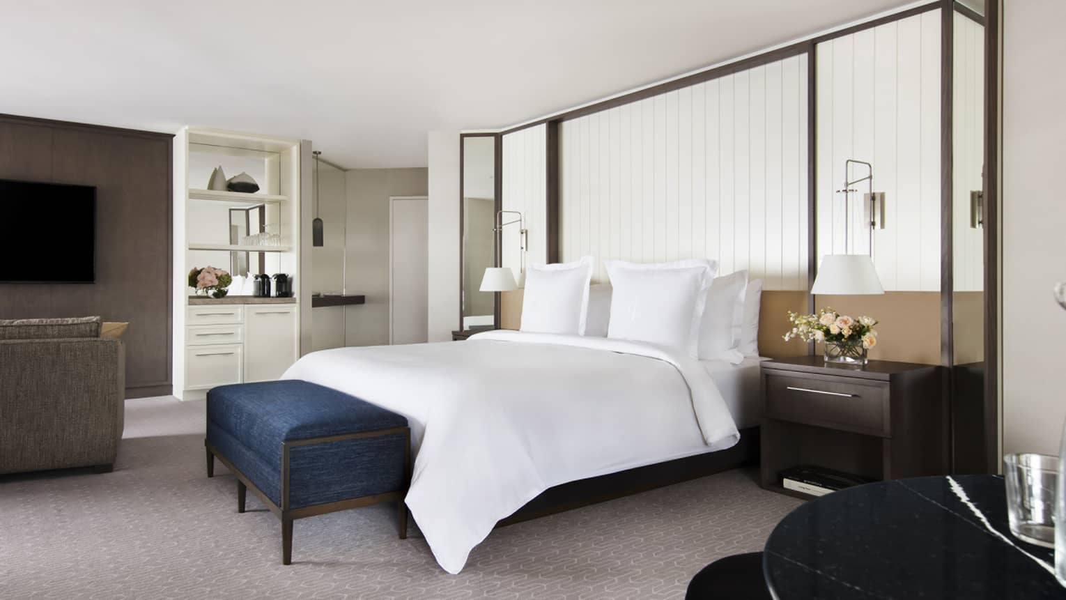King-bedded room of a Premier Opera Room