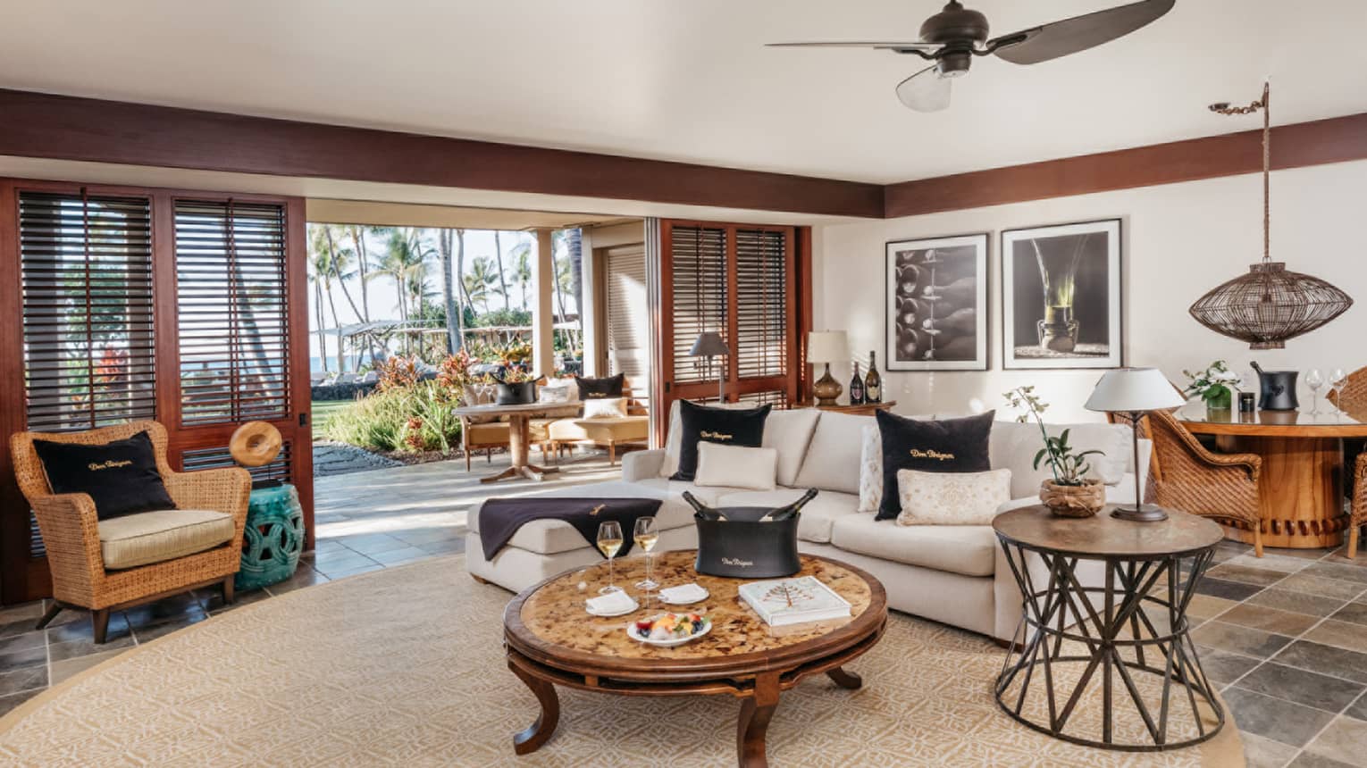 guest room at four seasons hotel hawaii hualalai