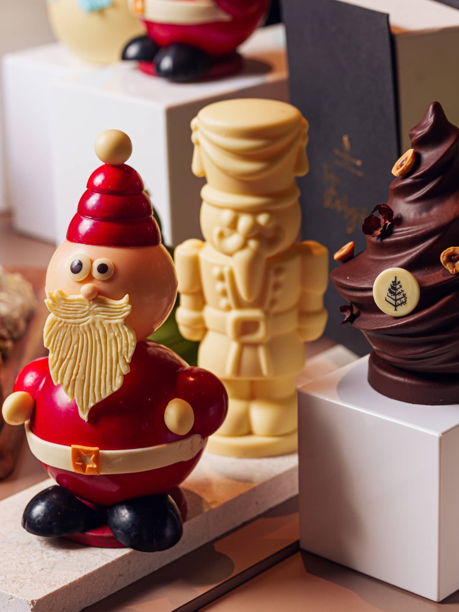 Display of holiday-inspired desserts