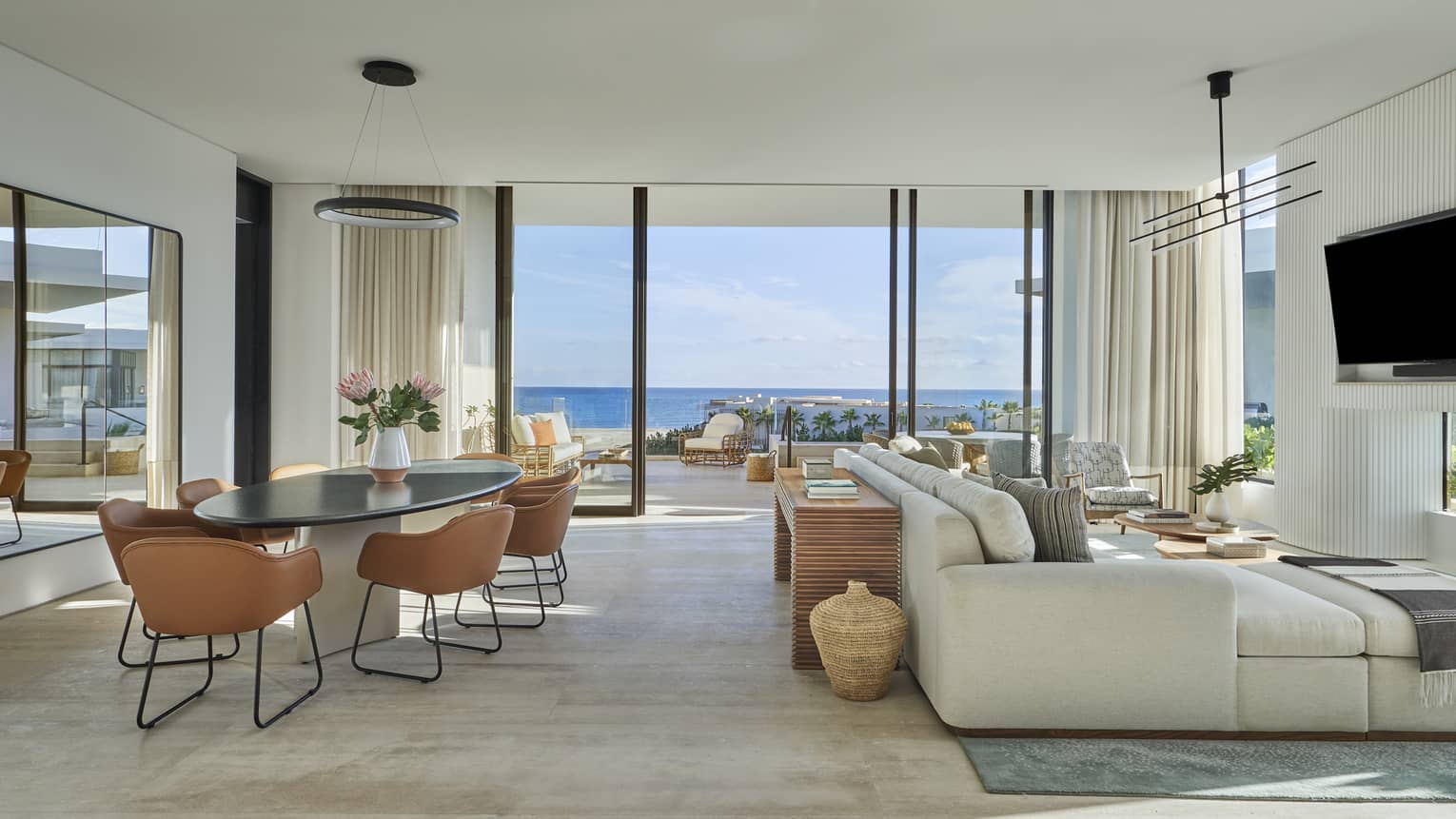Interior of residence family and dining room
