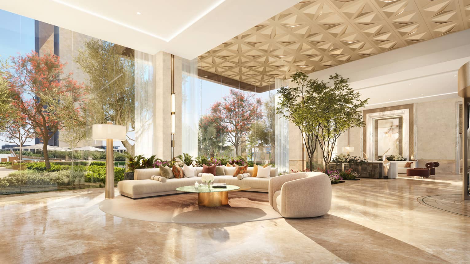 Rendering of residence interior
