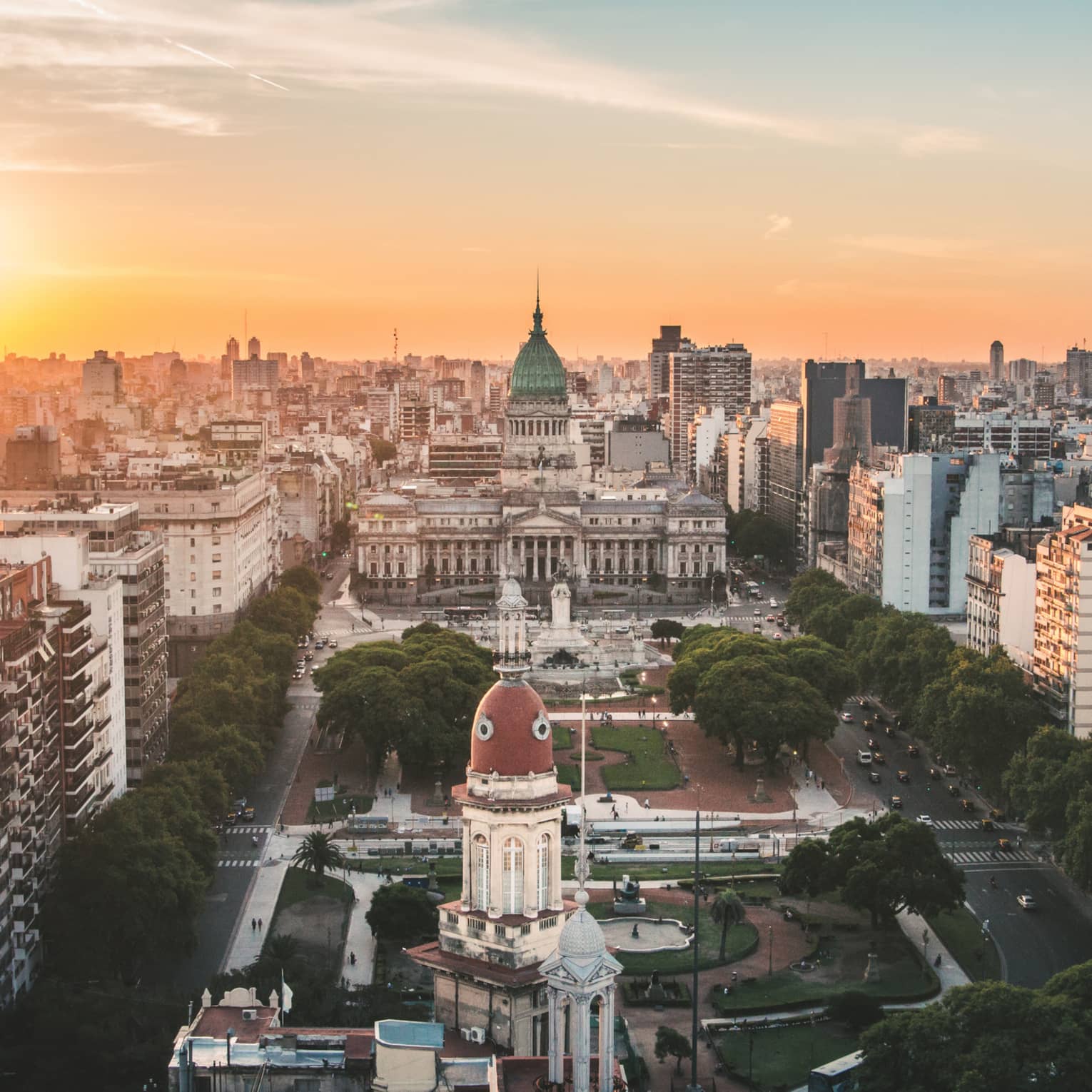 View of cityscape in Buenos Aires