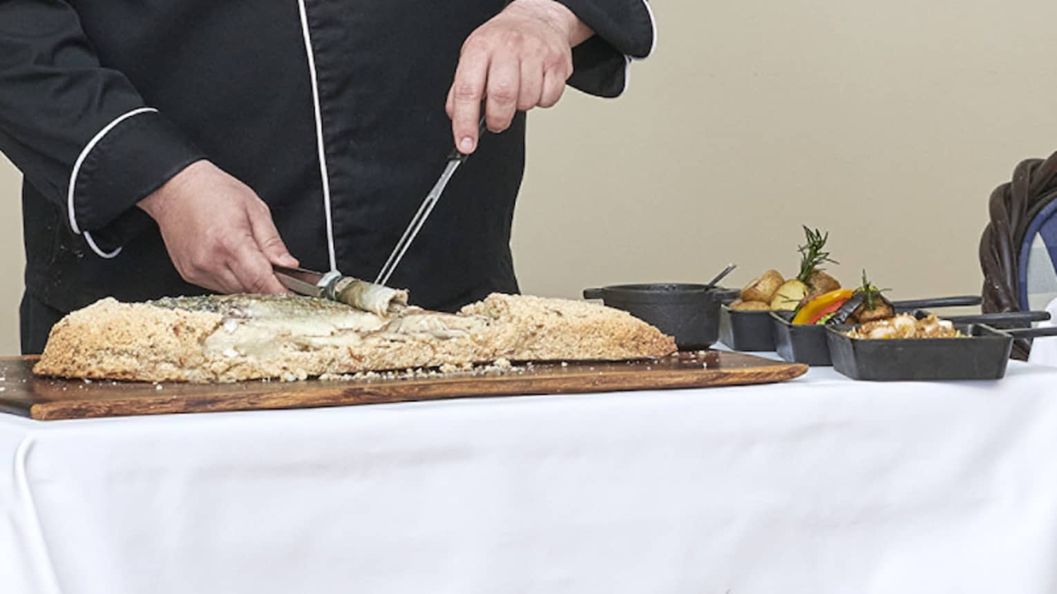 Salt-crusted Sea Bass