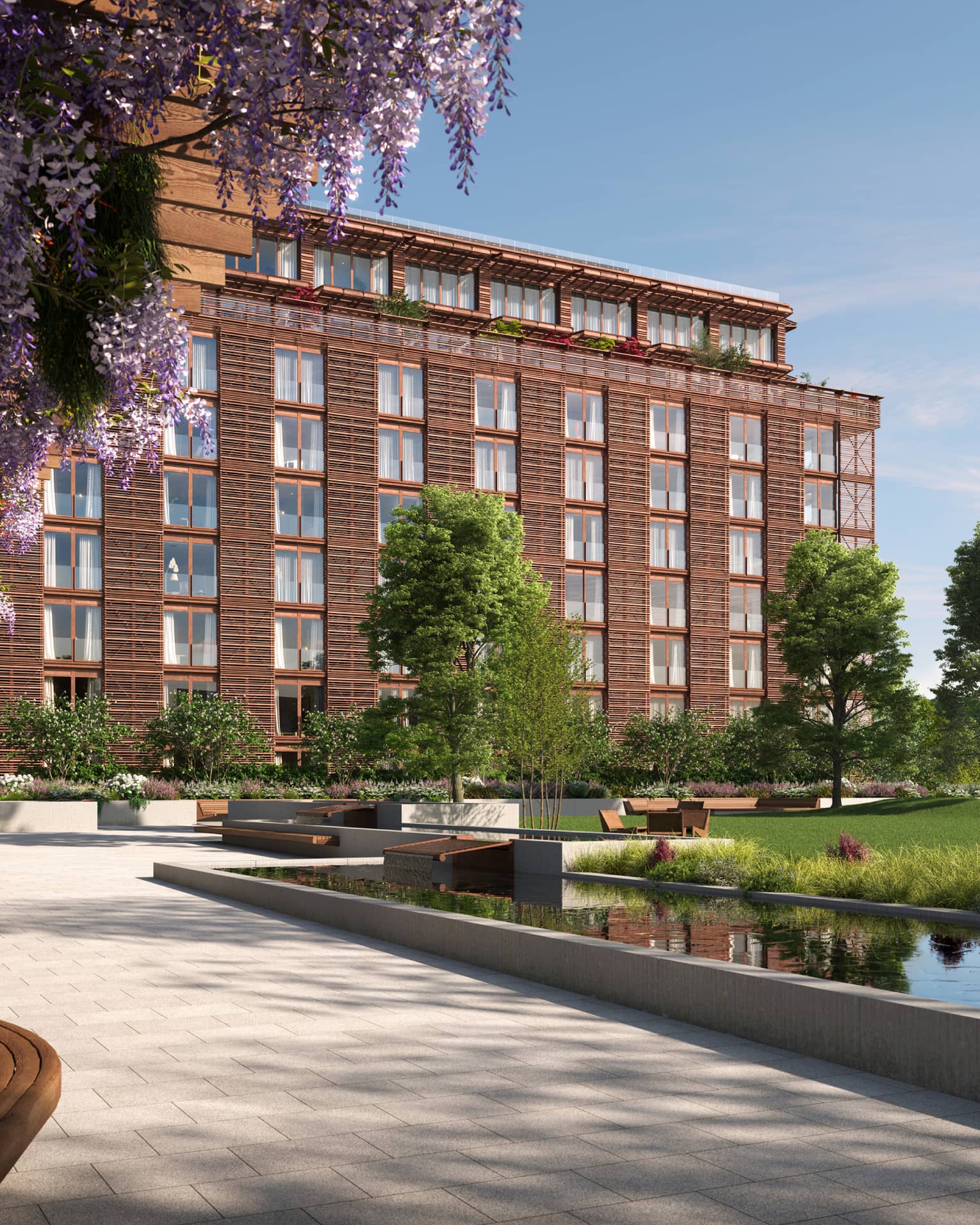Rendering of building exterior