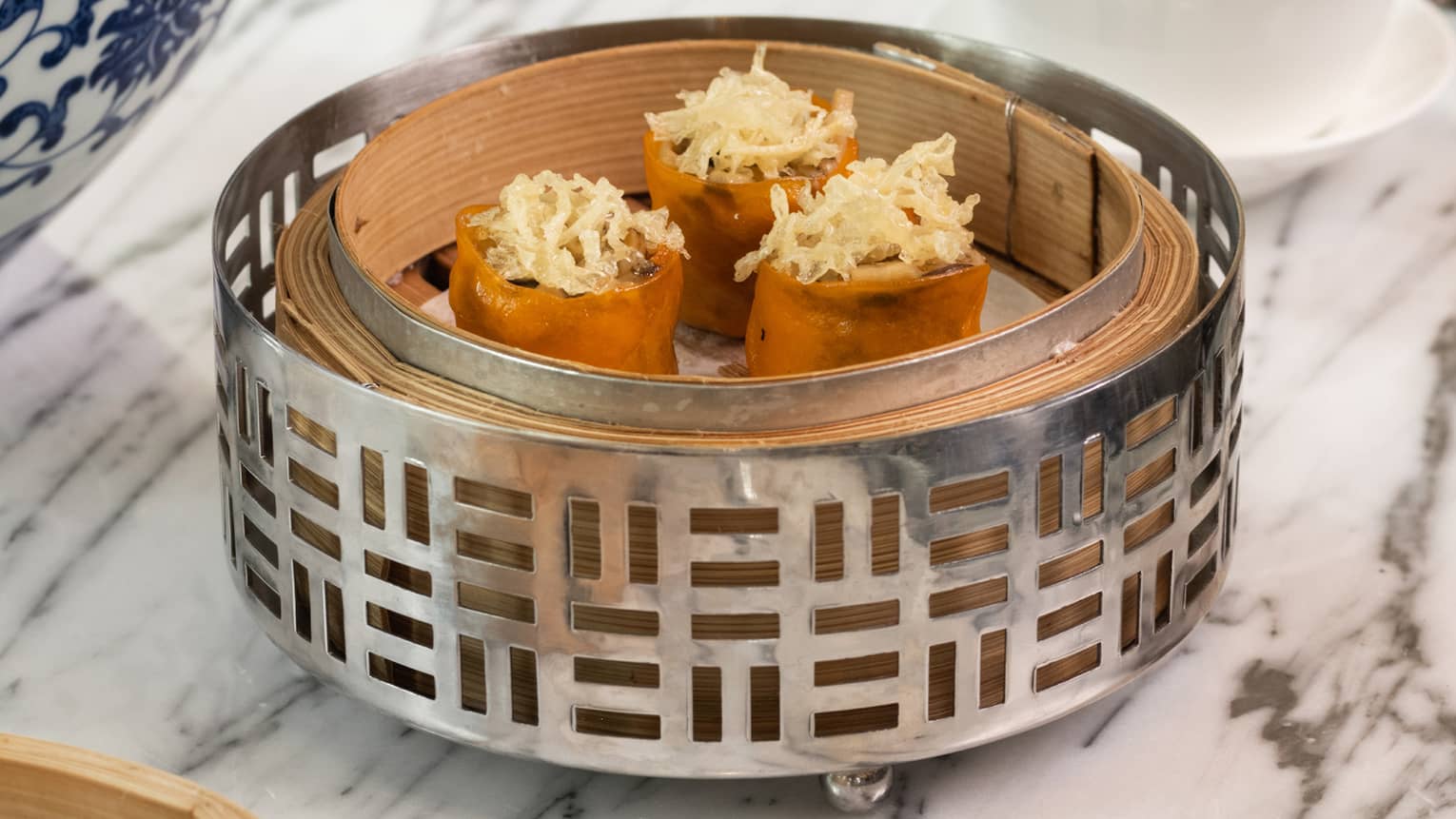 Matsutake Mushroom Dumpling with Cordyceps Flower