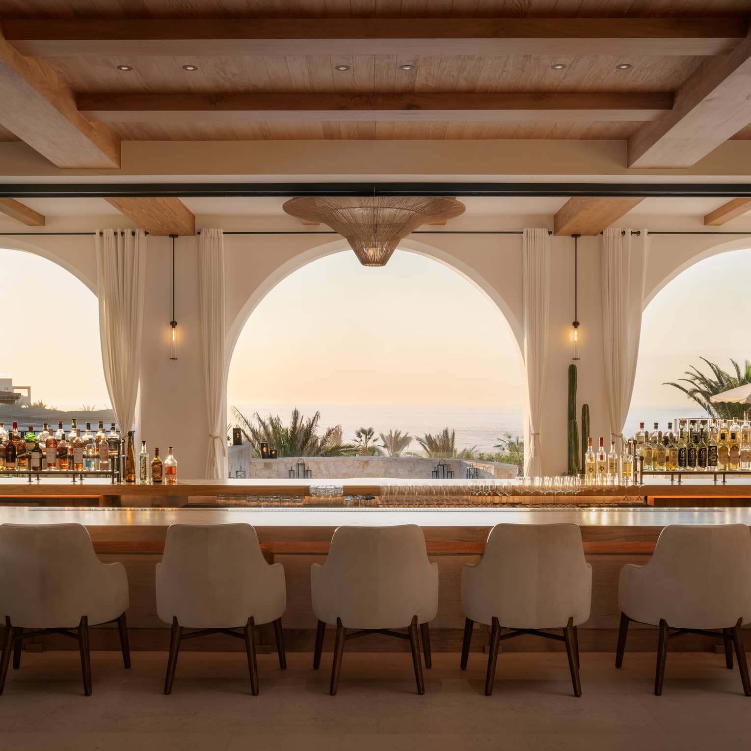 Ocean-view La Carsona Bar at Four Seasons Resort and Residences Cabo San Lucas at Cabo Del Sol