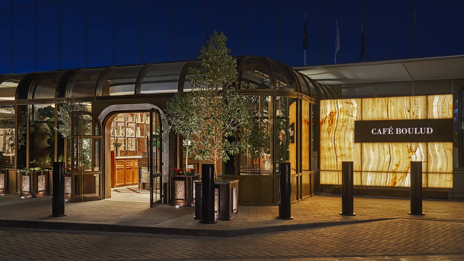 Exterior of Caf� Boulud in Riyadh