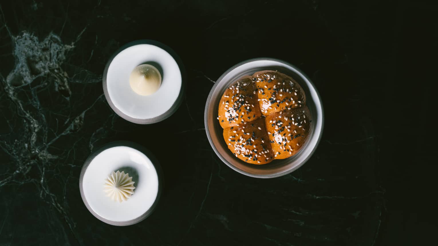 Japanese milk bread in a wide bowl